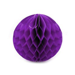 Dekorace honeycomb fialová 28 cm
